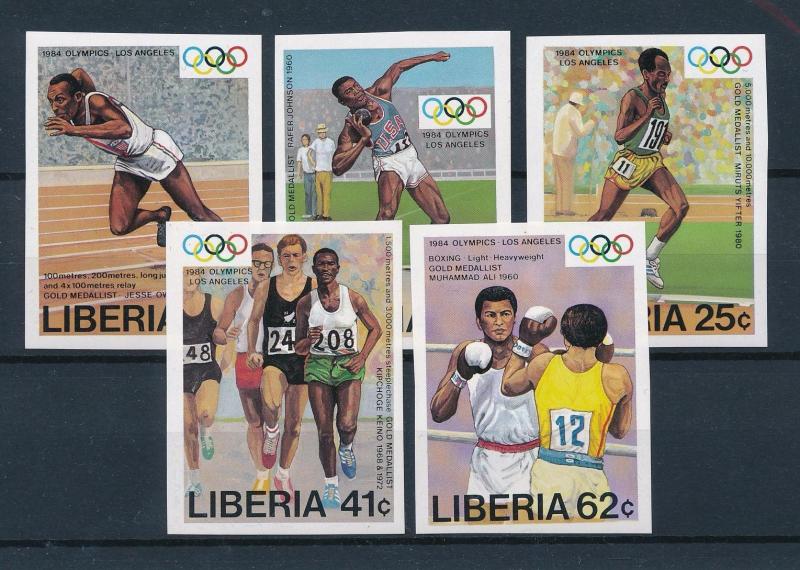 [55344] Liberia 1984 Olympic games Los Angeles Athletics Imperforated MNH