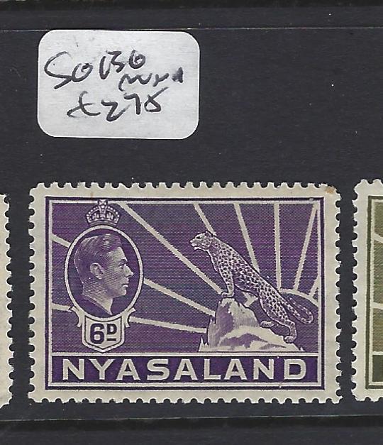 NYASALAND  (P0701BB)  KGVI   LEOPARD  6D  SG 136    MNH