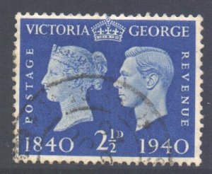 GB Scott 256 - SG483, 1940 Centenary 2.1/2d used