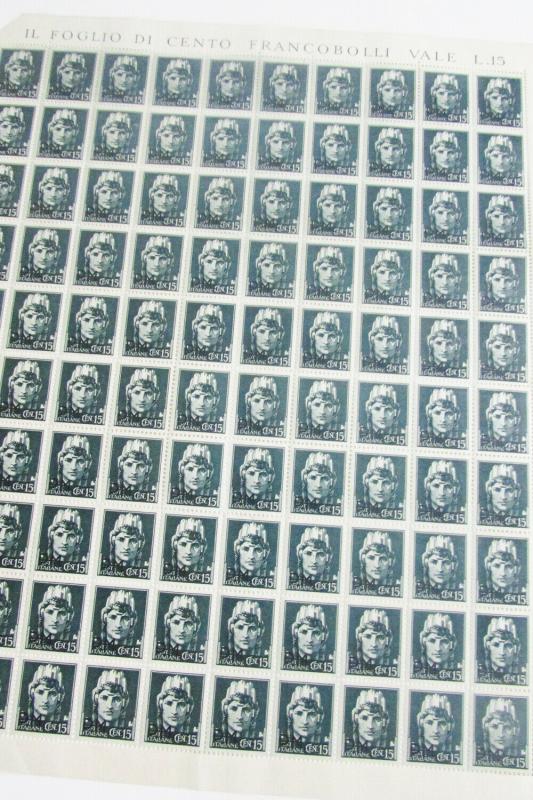 Italy Rare MNH 1943 Military Stamps Sheets & Multiples Scott Value $11,000.00