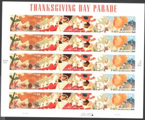 2009 United States, Thanksgiving Day - MNH 5 Stripes Minisheet **