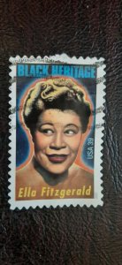 US Scott # 4120; used 39c Ella Fitzgerald from 2007; VF centering; off paper