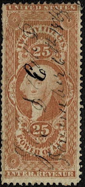1862 United States Revenue Scott Catalog Number R48c Used