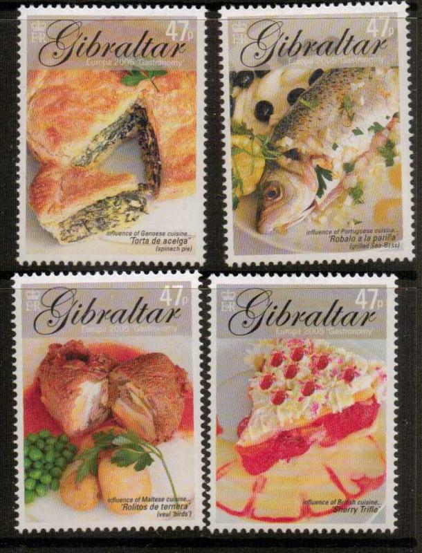 GIBRALTAR SG1125/8 2005 EUROPA MNH 