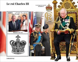 2022/09 - DJIBOUTI - KING CHARLES III       II      1V  complet set    MNH **