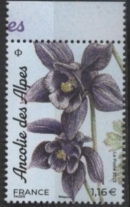 France new issue (mnh) €1.16 mountain flowers (2/6/23)