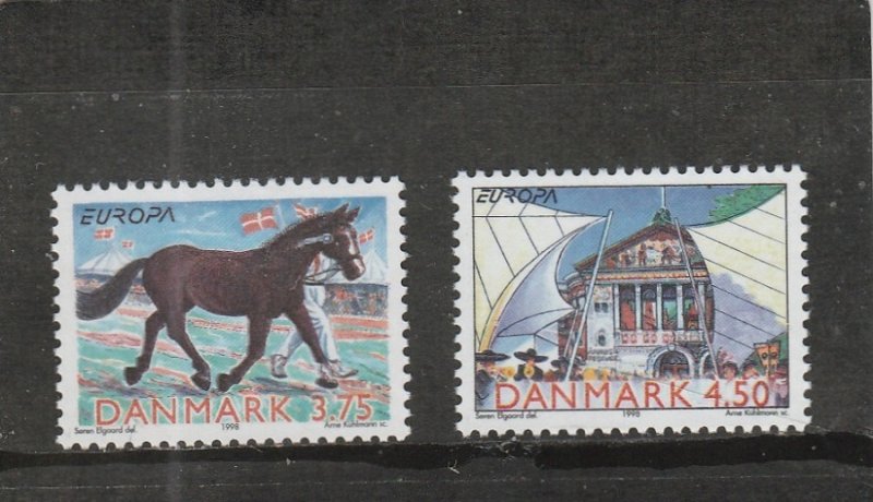 Denmark  Scott#  1100-1101  MH  (1998 National Festivals)