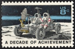 SC#1435 8¢ Space Achievements: Lunar Rover and Astronauts Single (1971) MNH