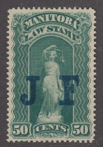 Canada Revenue ML100 Mint Manitoba Law Stamp