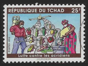 Chad #603A (1992), postally used single, cat. $15.00