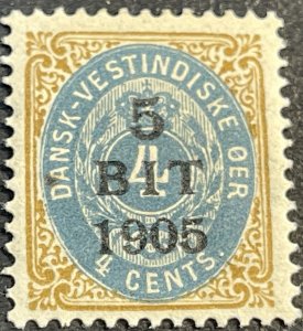 DANISH WEST INDIES # 40--MINT/HINGED--SINGLE--1905