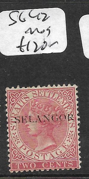 MALAYA SELANGOR (P0712B) QV 2C  SG 42  MOG