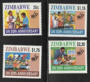 Zimbabwe Scott 746-749 MNH** stamp set