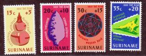 Surinam # B 222-225, Mint Never Hinged