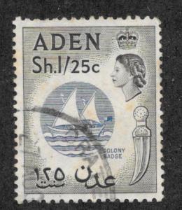 Aden, Scott 56, QE II Coronation, used, 1953-1959