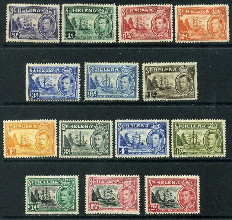 ST HELENA 1938-49 SG131-137 & SG149-151 Mounted Mint