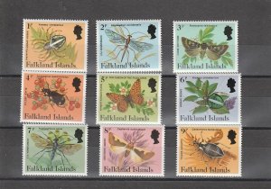 Falkland Islands  Scott#  387-401  MNH  (1984 Insects and Spiders)