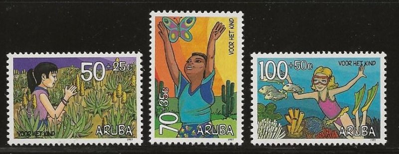 ARUBA  SC #  B48 - 50  MNH