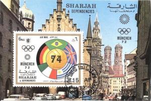 Sharjah unlisted (used s/s cto) Munich Olympics