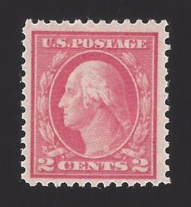 US #461 1915 Pale Carmine Red Type I Perf 11 Wmk 190 Mint OG LH F-VF Scv $125