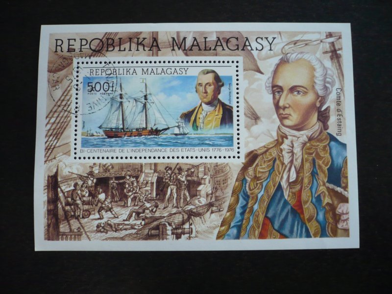 Stamps - Malagasy - Scott# C140 - CTO Souvenir Sheet