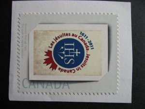 Jesuits in Canada personalized postage postally used