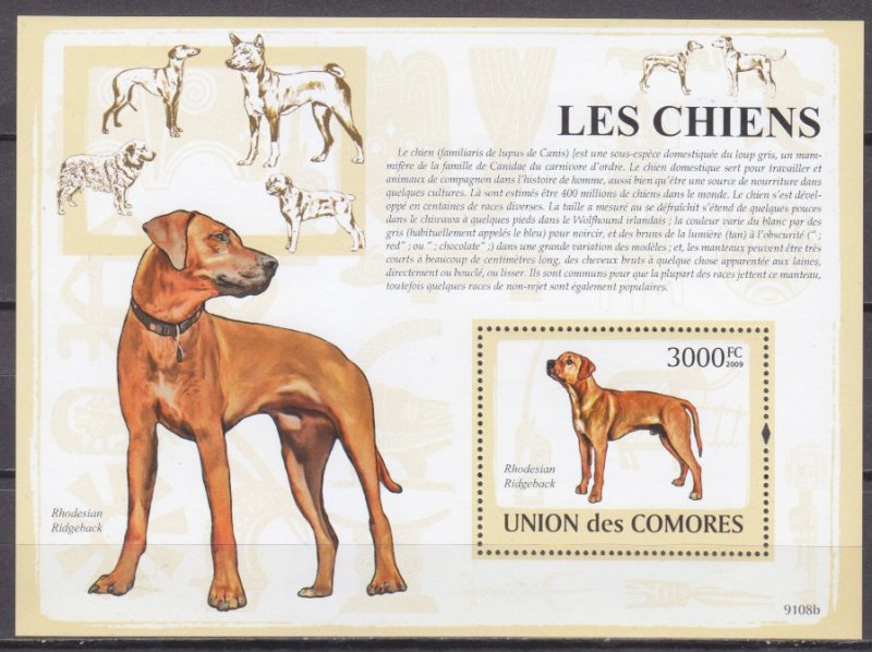 2009 Comoro Islands 2141/B477 Dogs 15,00 €