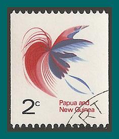 Papua New Guinea 1971 Bird of Paradise, coil used  291a,SG162a