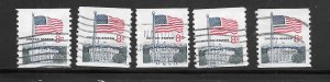 #1338G Used 5 stamps 10 Cent Lot (my8) Collection / Lot