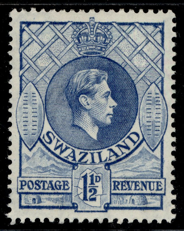 SWAZILAND GVI SG30a, 1½d light blue, M MINT.