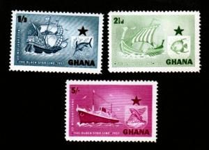 Ghana # 14-16 Mint!