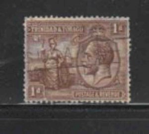 TRINIDAD & TOBAGO #22 1922 1p BRITTANIA & KING GEORGE V F-VF USED