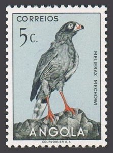 Angola 333 two stamps, MNH. Michel 339. Birds 1951: Dark chanting goshawk.
