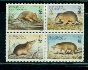 Dominican Republic 1994 WWF block #1158 VFMNH CV $9.00