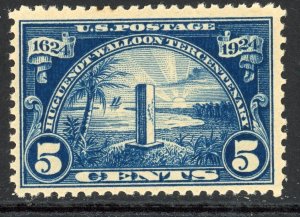 US 616 MH 1924 5c dk blue