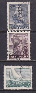 Poland 1952 Sc 548, B77-8 Shipbuilders Day Stamp Used