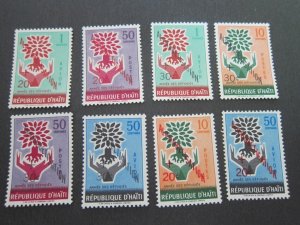 Haiti 1960 Sc B14-7,CB24-7 set MNH