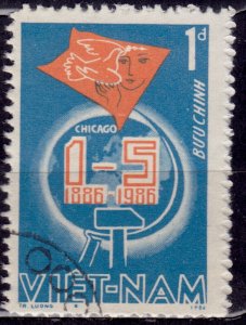 Vietnam, 1986, 100th Anniversary of May Day, 1d, sc#1623, used*