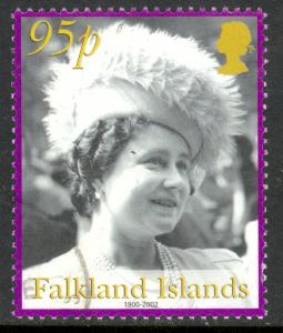 FALKLAND ISLANDS 2002 95p Queen Mother Issue Sc 814 VFU