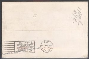 USA 1933 Graf Zeppelin Si241C Century of Progress C18 Cover Miami Friedri 103366