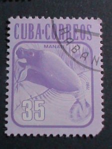 ​CUBA-BIRDS AND RARE ANIMALS OF CUBA FAMOUS USED STAMPS-SET-VERY FINE