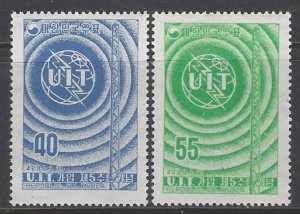 Korea, Scott #243-244; ITU Issue, MH
