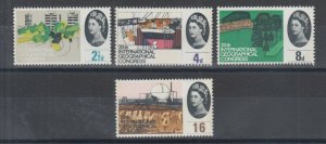 Great Britain Sc 410p-413p MLH. 1964 Geographical Congress Phosphorescent cplt