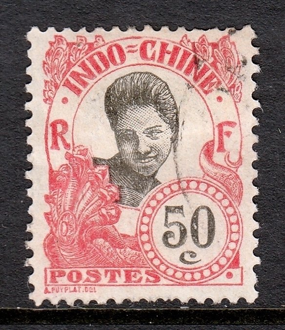 Indochina - Scott #53 - Used - Crease, hinge bump - SCV $6.00