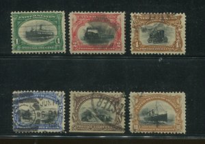 1901 United States Postage Stamp #294-299 Used F/VF Pan-America Expo Set 