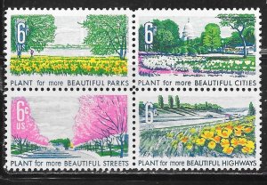 USA 1365-1368: 6c Beautiful America, MNH, VF