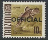 Tanzania SG O21  SC# O10  Mint Hinged  Opt Official-  Fish Dowe