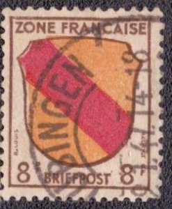 Germany -French Occupation 1945 -  4N4 Used