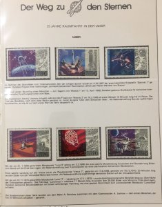 Space Der Weg Den Sternen MNH Stamps+Cover Special Pack ZK1242