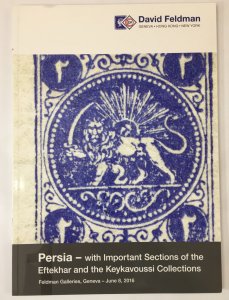 Catalogue Feldman Persia Lion Bagheri Blocks Re-engraved Portrait /UK3210